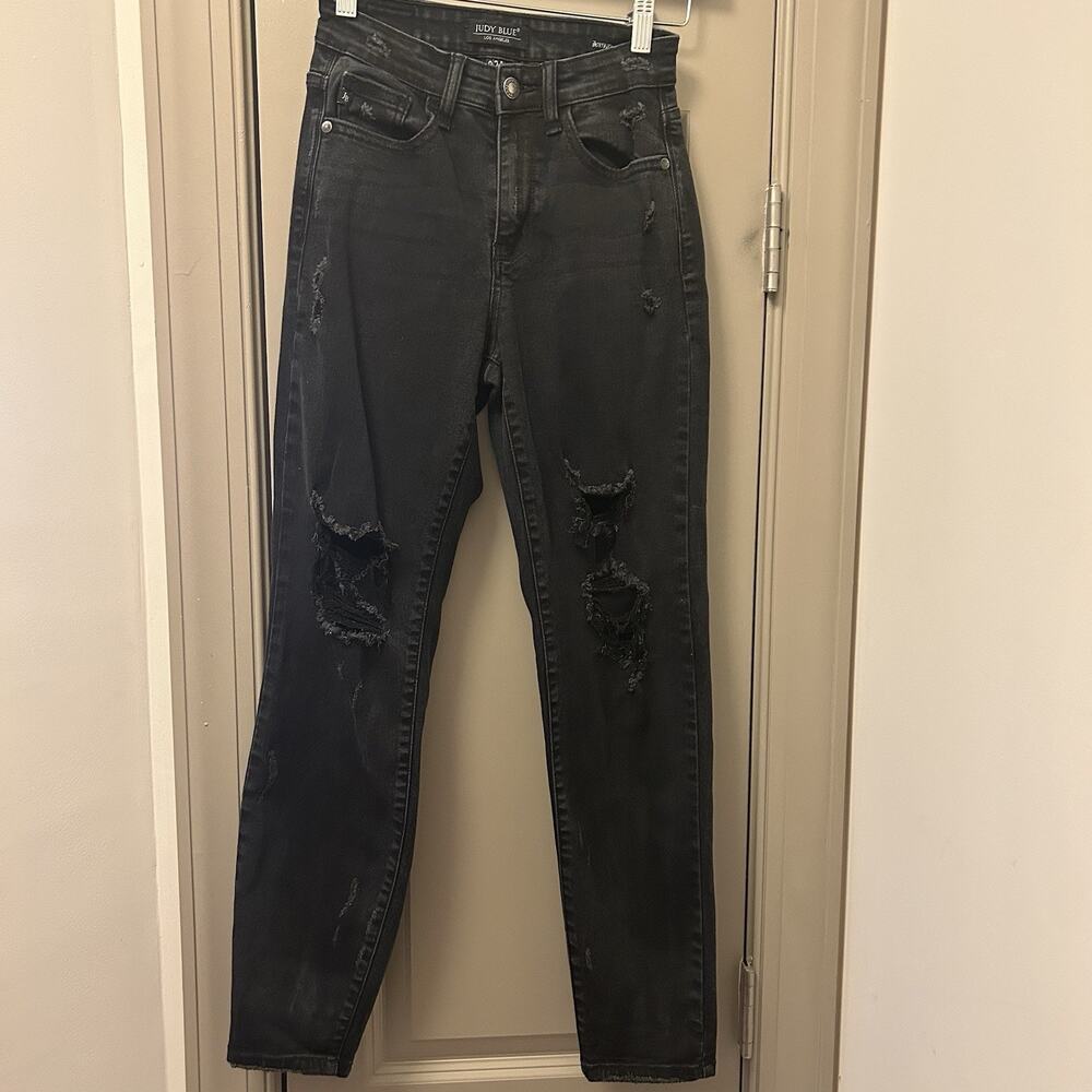 Judy Blue Boyfriend Fit Distressed Jeans Womens Size 0/24